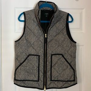 J. Crew Quilted Herringbone Vest